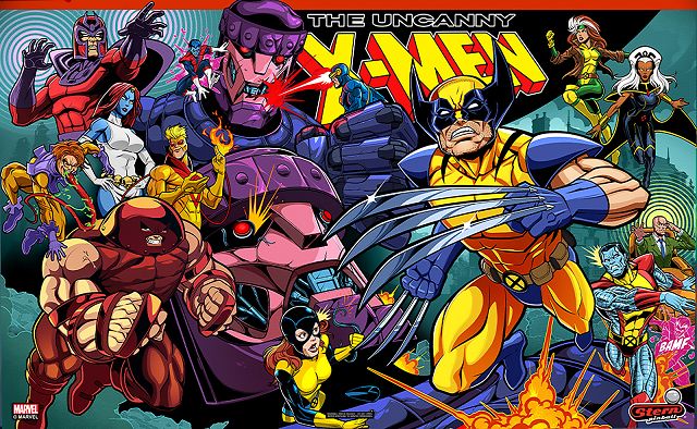 The Uncanny X-Men (Pro) backglass
