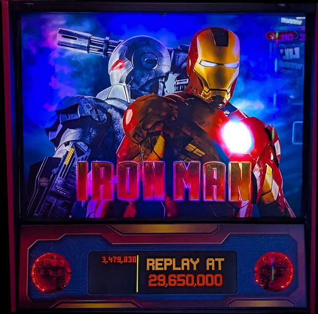 Iron Man (Vault) backglass