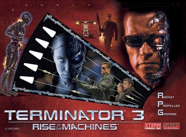 Terminator 3: Rise of the Machines backglass