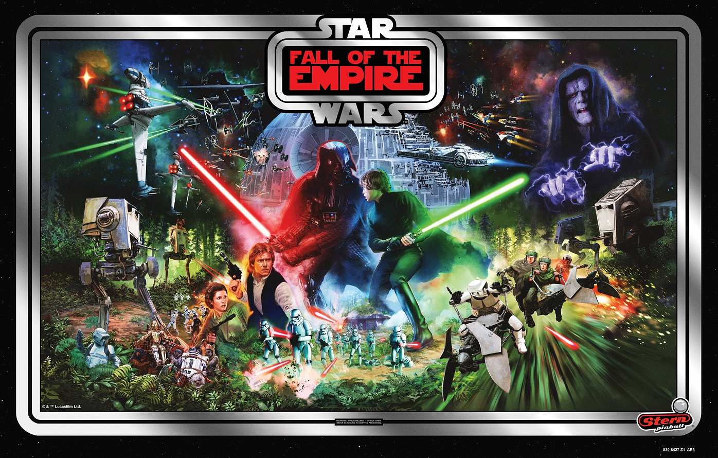 Backbox art for Star Wars: Fall of the Empire (Pro)