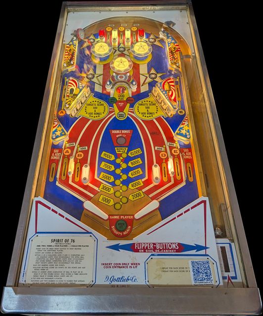 Spirit of 76 pinball machine