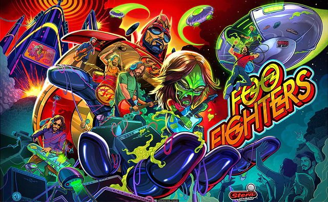 Foo Fighters (Premium) backglass