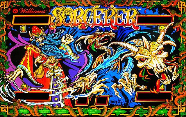 Sorcerer pinball machine by Williams (1985)