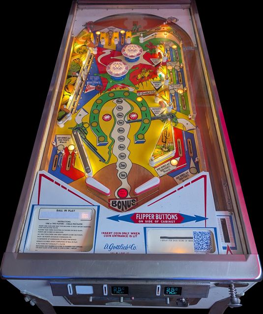 Lawman pinball machine