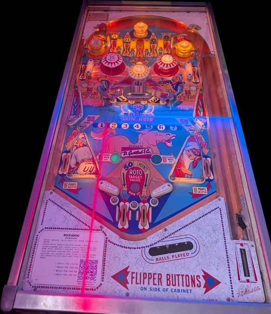 Buckaroo pinball machine